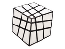 ZePuzzles Squished 3x3 with 6-Color Tiles - Black (White)