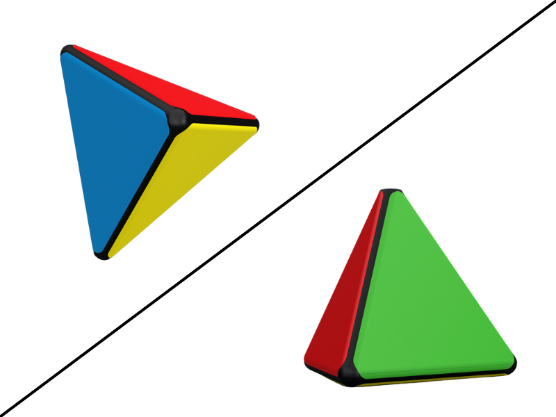 Ziina 1x1 Pyraminx - Black