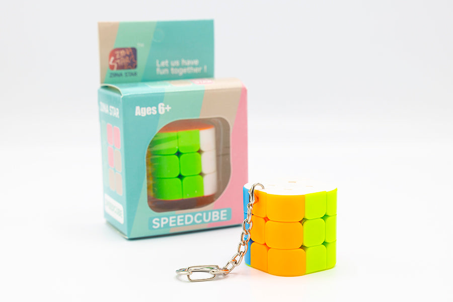 Ziina Column Barrel Keychain Cube - Stickerless (Bright)