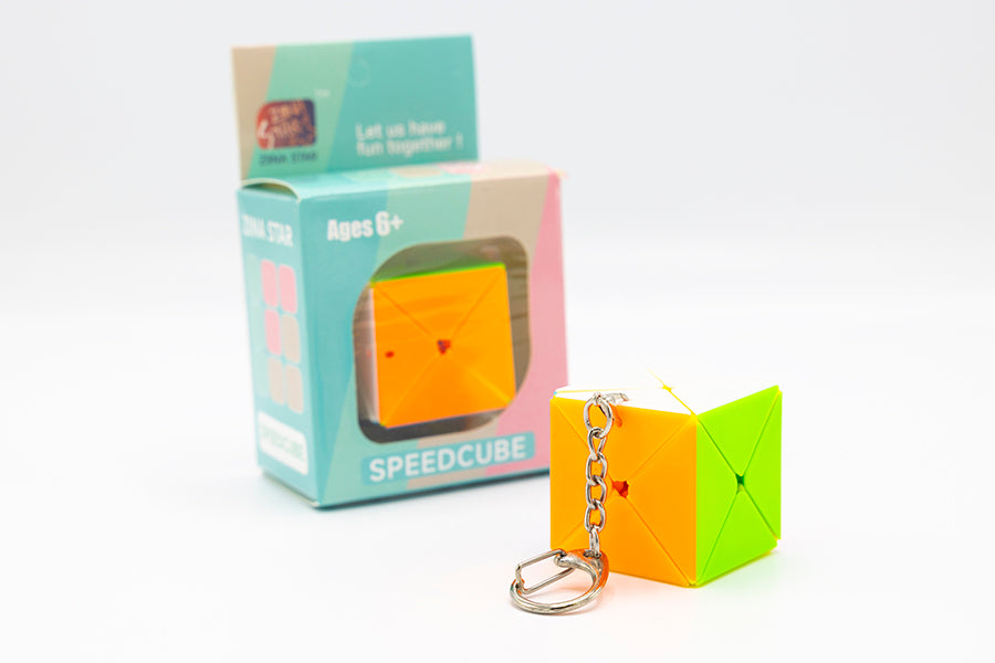 Ziina Dino Cube Keychain Cube - Stickerless (Bright)