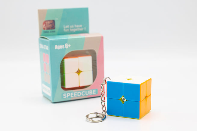 Ziina Mini 2x2 Keychain Cube - Stickerless (Bright)