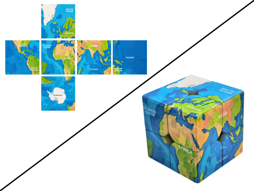 Ziina World Map 2x2 (Style B)