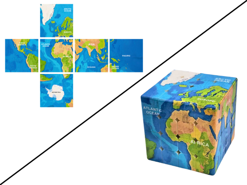 Ziina World Map 4x4 (Style B)