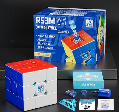 MoYu RS3 M V5 3x3 (Spring Tension) - Stickerless (Bright)