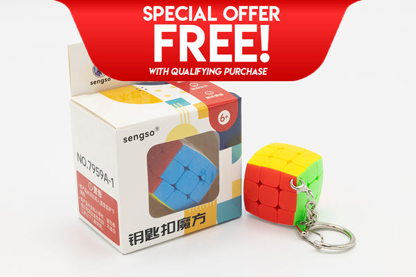 ShengShou Mini Pillowed Keychain Cube 3x3