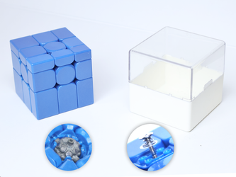 MFJS Mirror Cube 3x3 V2 (20-Magnet Nylon Core Larch Mod) - Blue