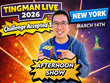 Tingman LIVE: Challenge Accepted (1PM March 14th in New York, NY)