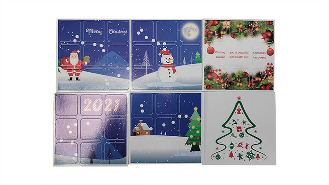 3x3 Christmas Stickers
