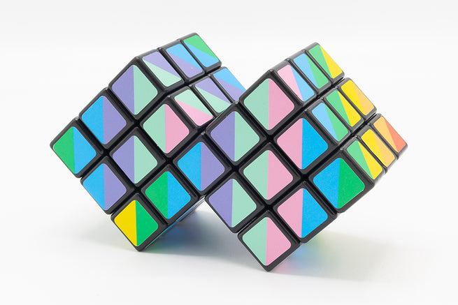 3x3 Double Rainbow Cube I - Black