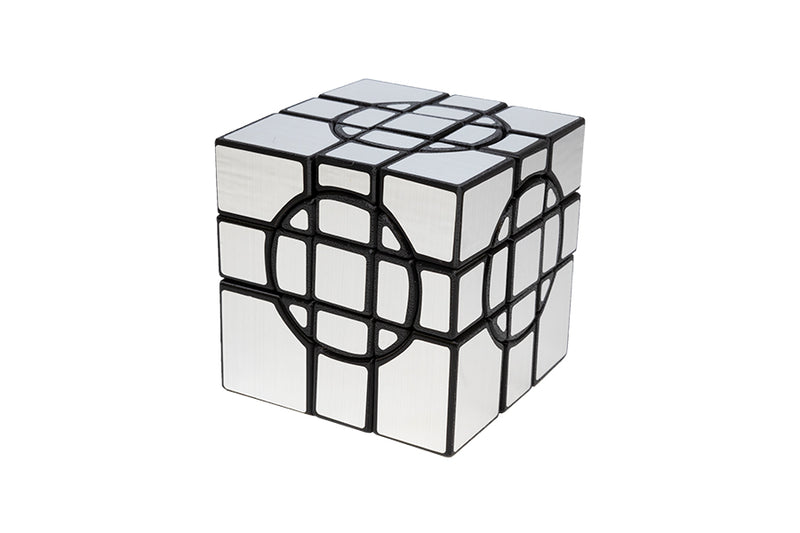 Calvin's Crazy Mirror 3x3x3 (6 Circles) - Black (Silver)