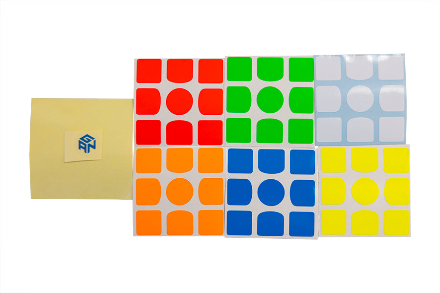 GAN 3x3 Factory Full-Bright Sticker Set – TheCubicle