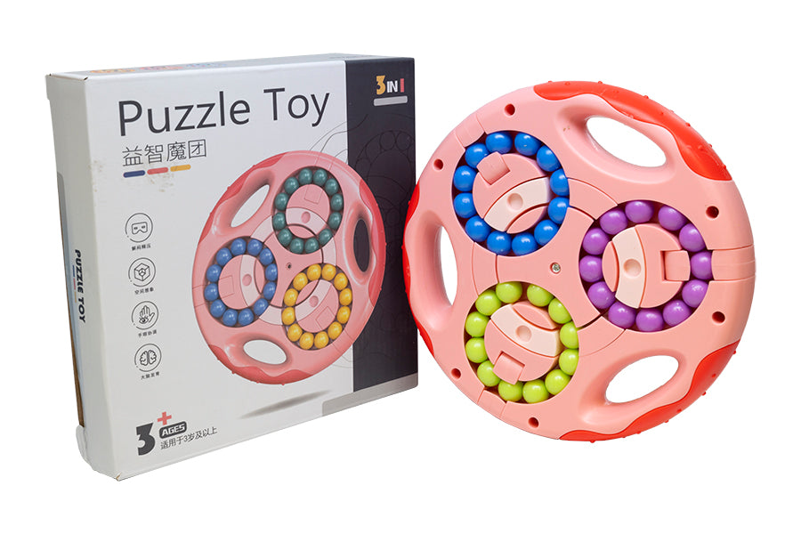 Puzzle Ball Magic Bean Steering Wheel - Pink