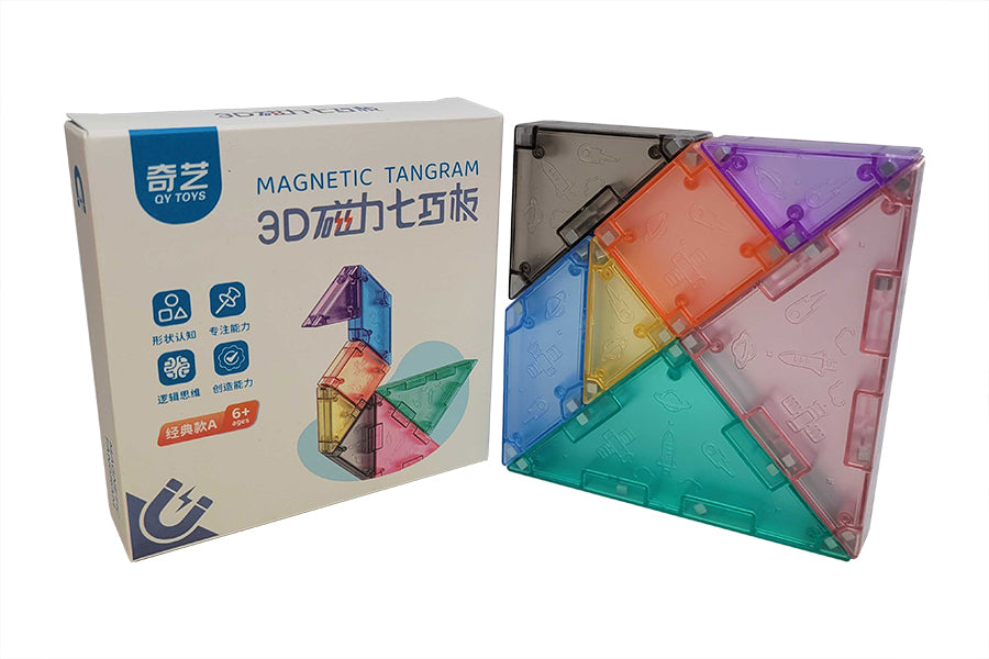 Magnetic 3D Puzzle Formes Géométriques Tangram Jigsaw Board - Temu