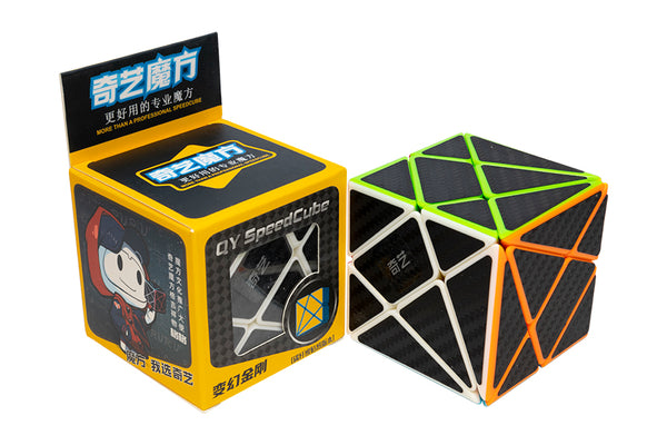 QiYi Carbon Fiber Axis Cube - Phantom (Stickerless Bright)