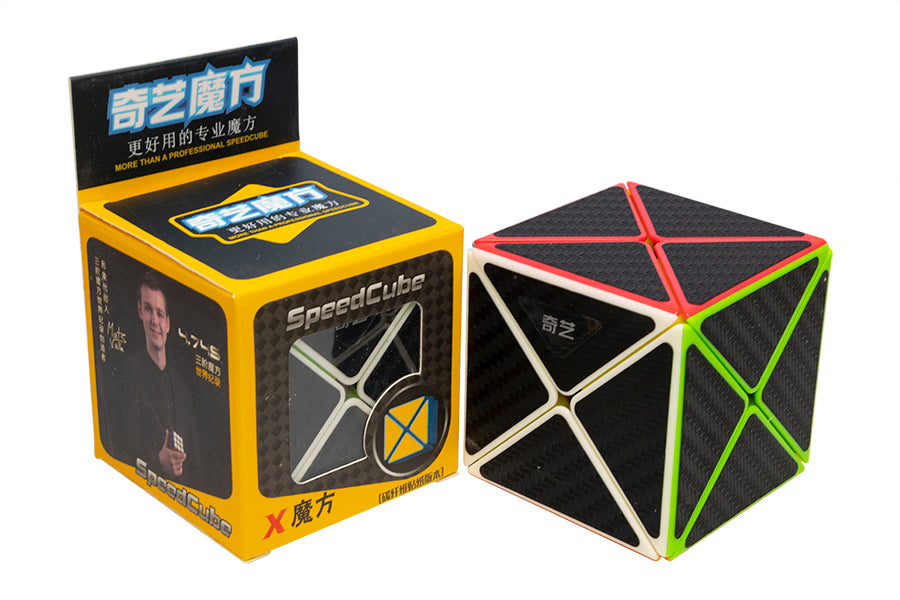 QiYi Carbon Fiber Dino Cube - Phantom (Stickerless Bright)