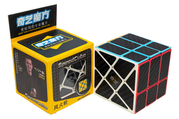 QiYi Carbon Fiber Windmill Cube - Phantom (Stickerless Bright)