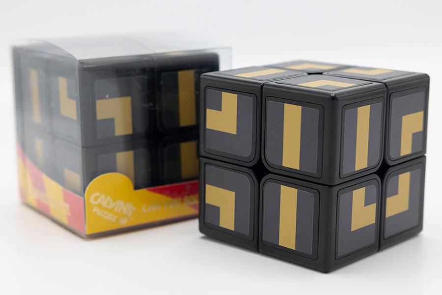 QiYi OS Cube 2x2 (Golden Maze Stickers) - Black
