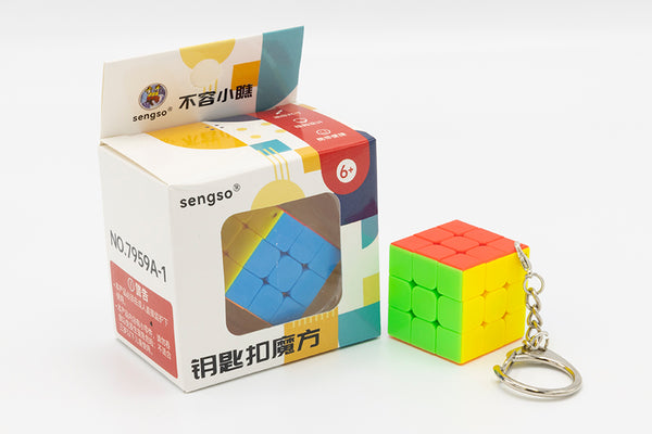 ShengShou Mini Keychain Cube 3x3 - Stickerless (Bright)