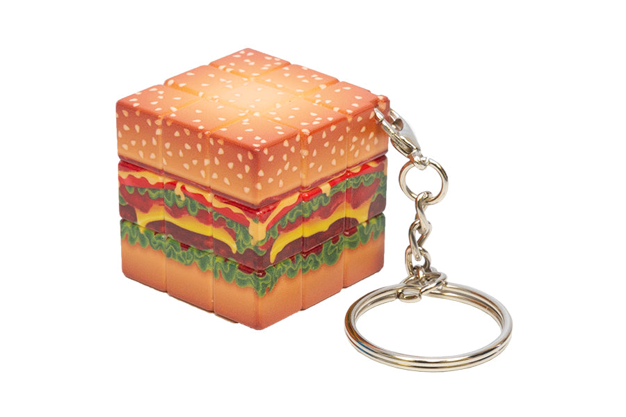 Yummy Cheeseburger Keychain Cube 3x3