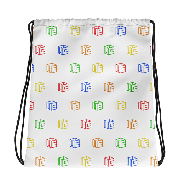 Cubicle Drawstring Bag (White)