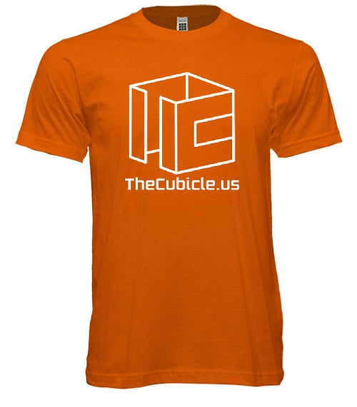 Cubicle Wireframe T-Shirt (Orange)