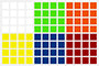 MFJS MeiLong 4x4 M Sticker Set - Factory Half Bright