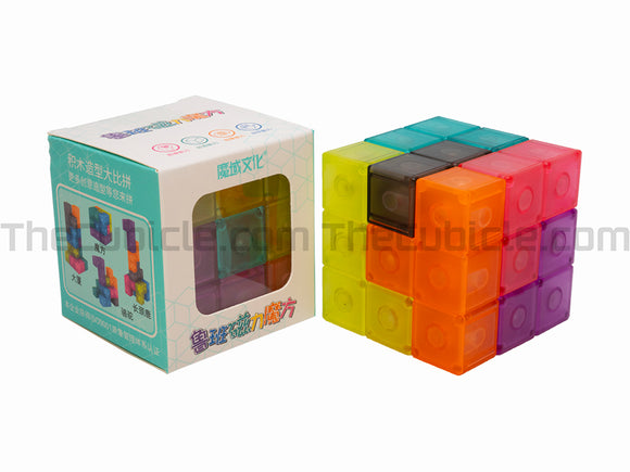 MoYu Luban Lock Magnetic Puzzle 3x3 - Transparent