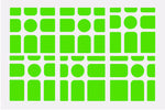 GAN Mirror M Sticker Set - Fluro Green