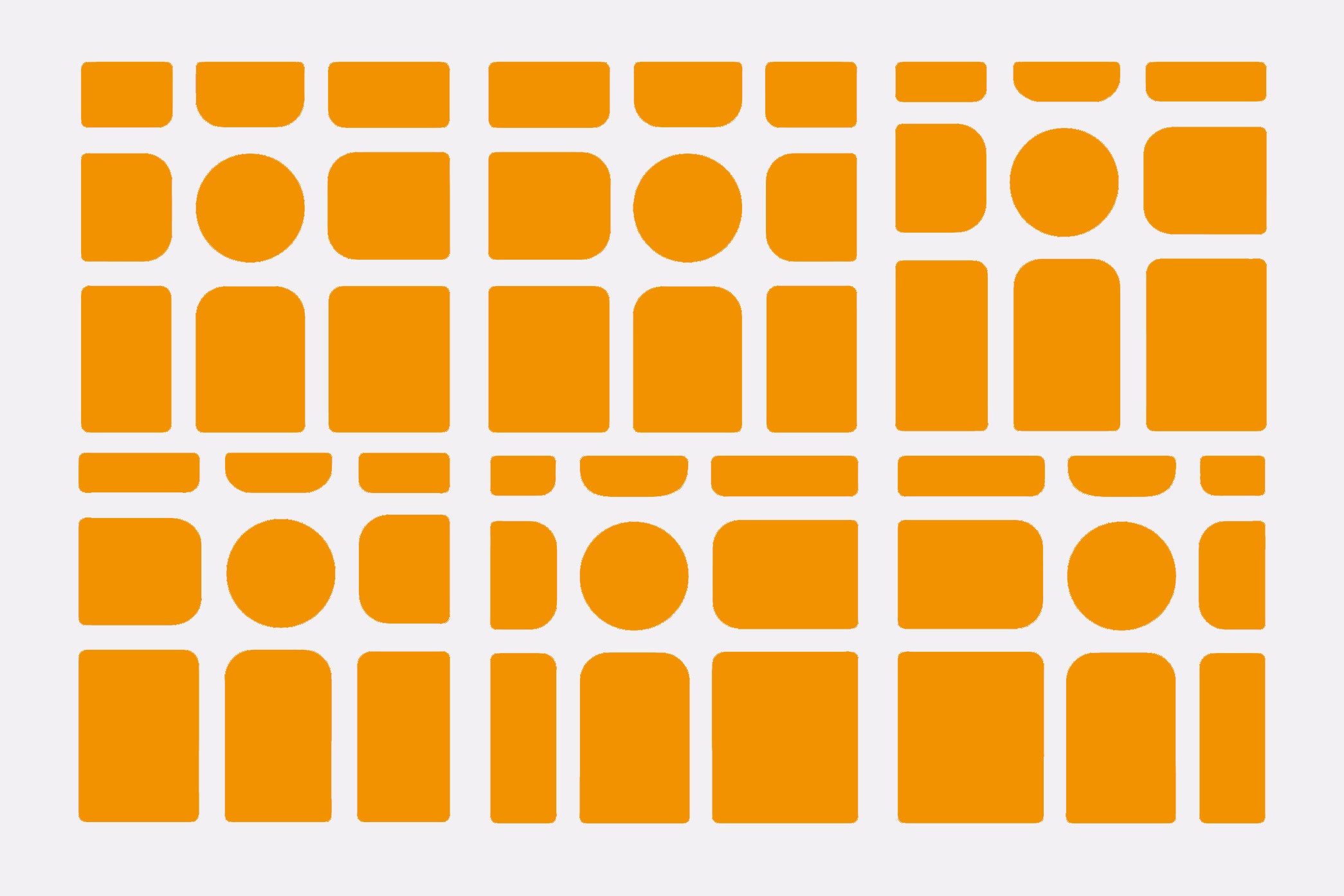GAN Mirror M Sticker Set - Fluro Orange