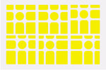 GAN Mirror M Sticker Set - Fluro Yellow
