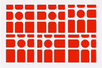 GAN Mirror M Sticker Set - Red