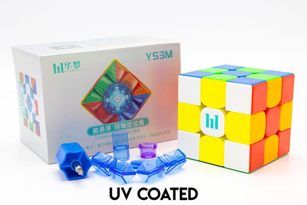 HuaMeng YS3M 3x3 Ball-Core UV coated (Magnetic Core + MagLev) - Stickerless (Bright)
