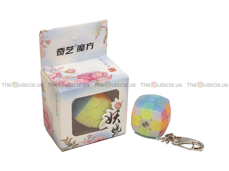 QiYi Mini Pillowed 3x3 Keychain Cube - Jelly