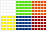 MGC 5x5 Sticker Set - Factory Half Bright